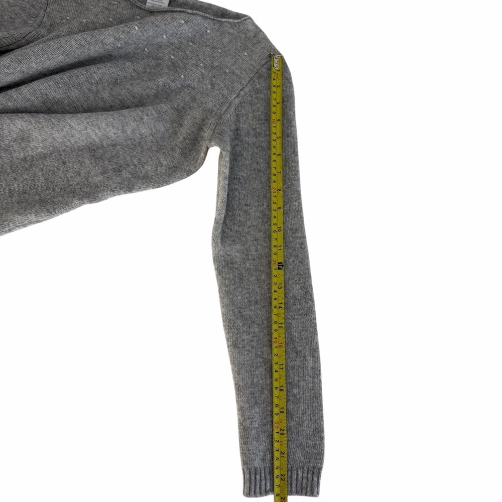 HEKLA & CO. Grey Merino Cashmere Knit Sweater Minimalist m/l - Picture 9 of 11